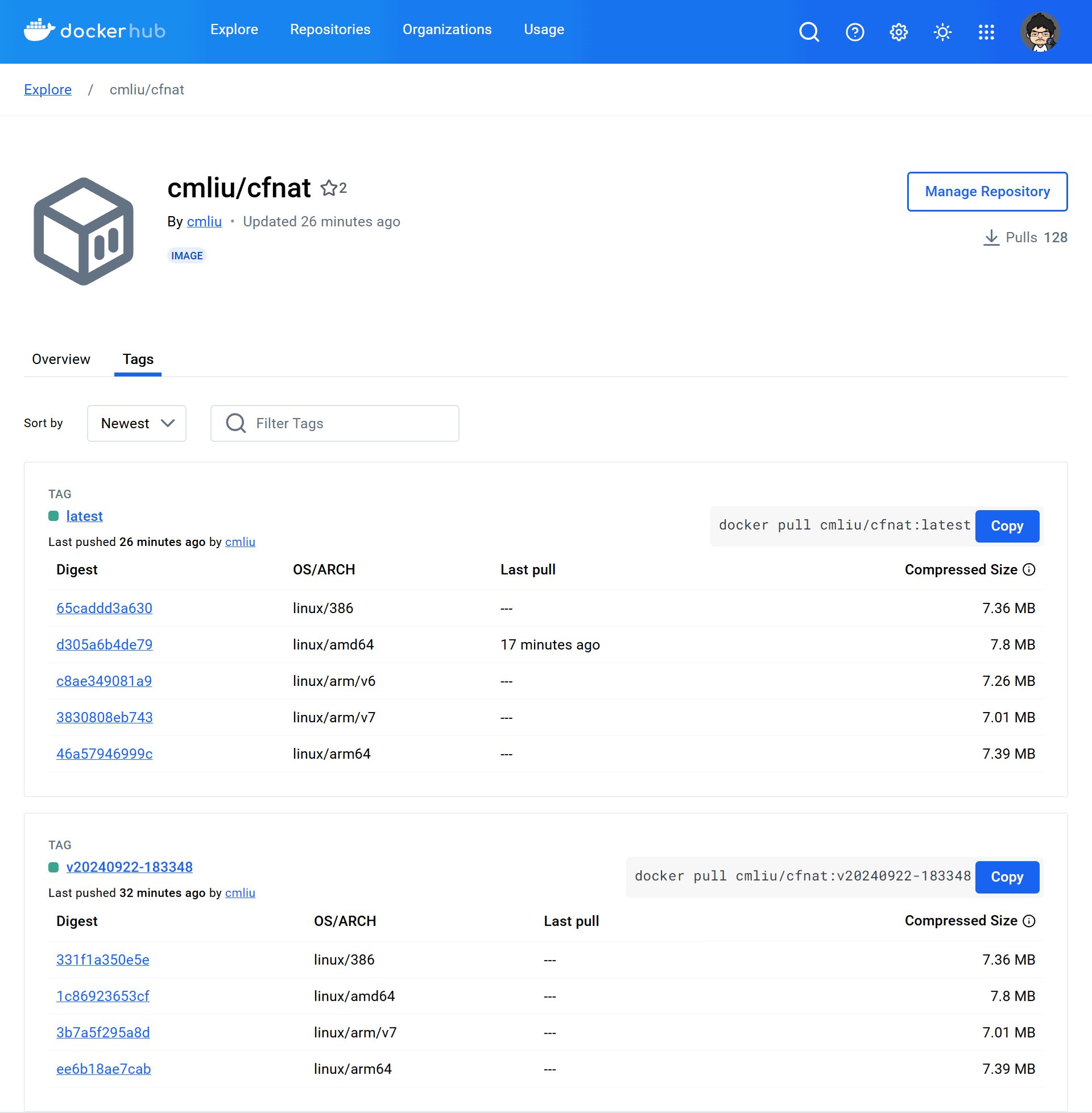 CFnat Docker